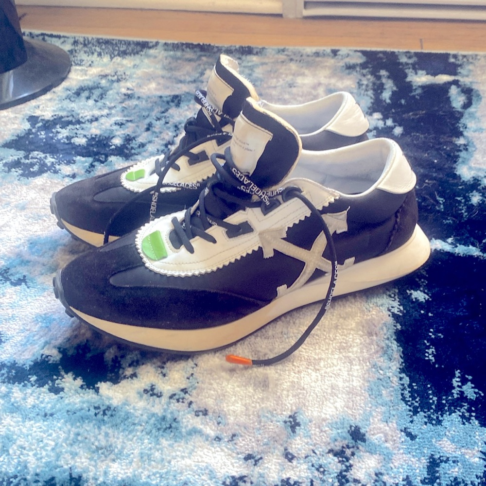 ** Off-White Virgil Abloh “2013 Running Sole” Shoes 9/9.5 Size 42 ** 🔥 🤩 ❤️